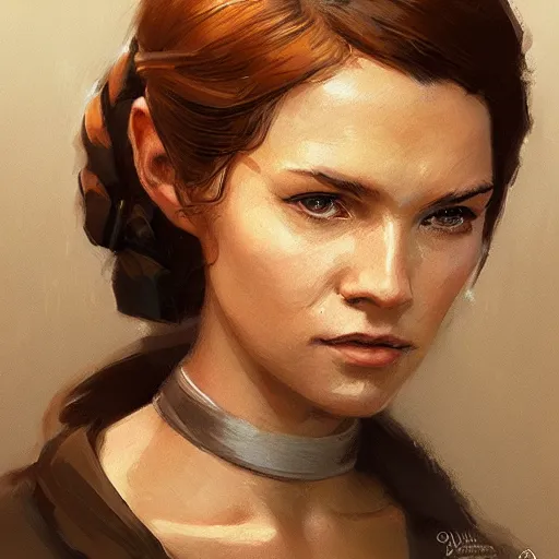 Image similar to portrait of a woman by greg rutkowski, leia organa, star wars expanded universe, she is about 2 0 years old, highly detailed portrait, digital painting, artstation, concept art, smooth, sharp foccus ilustration, artstation hq