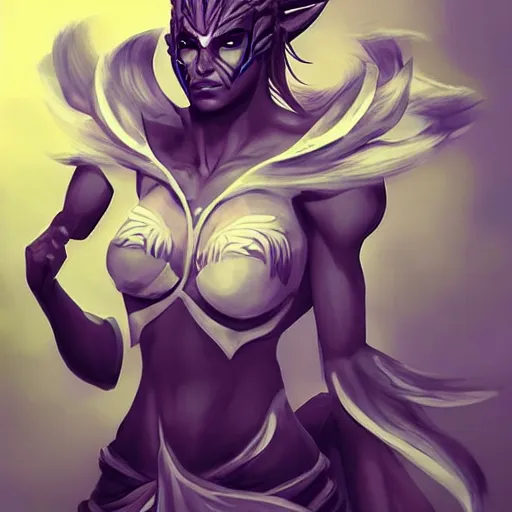 Image similar to storm spirit from dota 2, concept art, in the style of Artgerm, intricate details, beautiful