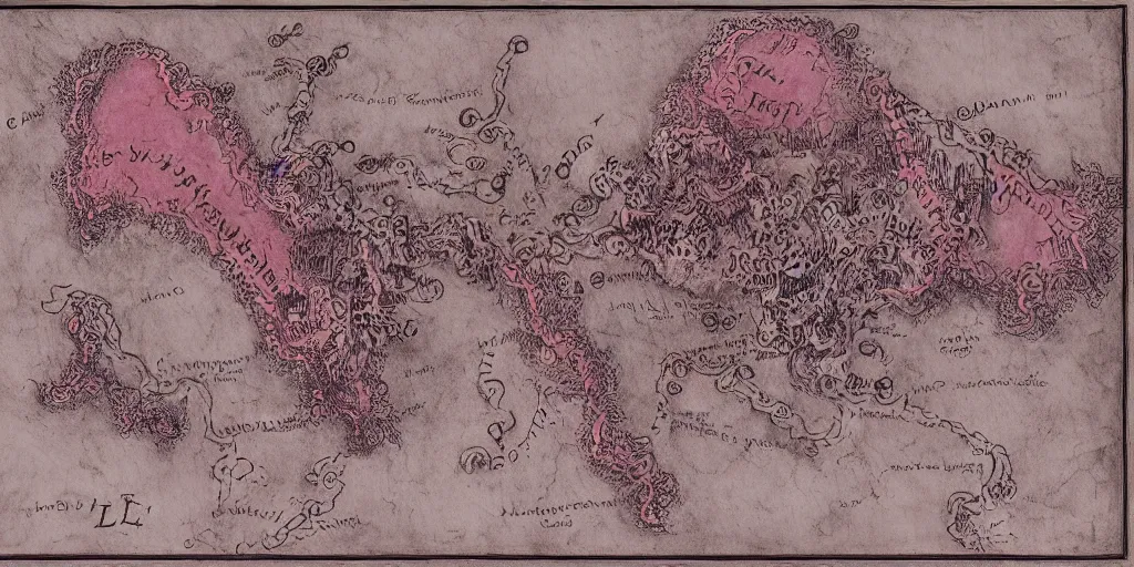 A Map of Dante's Inferno in Three Touchstones