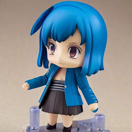 Prompt: blue archive nendoroid, product photograph