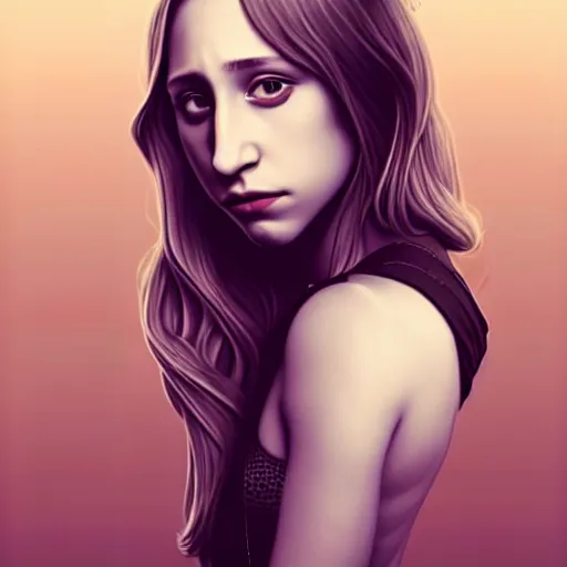 Image similar to in the style of halim ghodbane, artgerm, beautiful taissa farmiga, elegant pose, middle shot waist up, symmetrical face symmetrical eyes, cinematic lighting, detailed realistic eyes, short neck, insanely detailed and intricate elegant