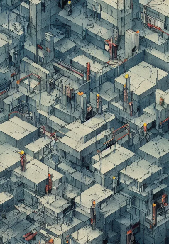 Image similar to [Underground city with checkered!! flags, brutalism! and little mushrooms. Propaganda!!! poster!!!!!, elegant, highly detailed, digital painting, artstation, concept art, matte, sharp focus, illustration, art by Enki Bilal and Moebius]