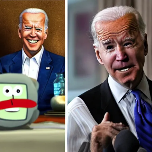 Image similar to joe biden in aqua teen hunger force,