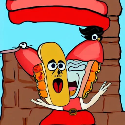 Image similar to hotdog pirate