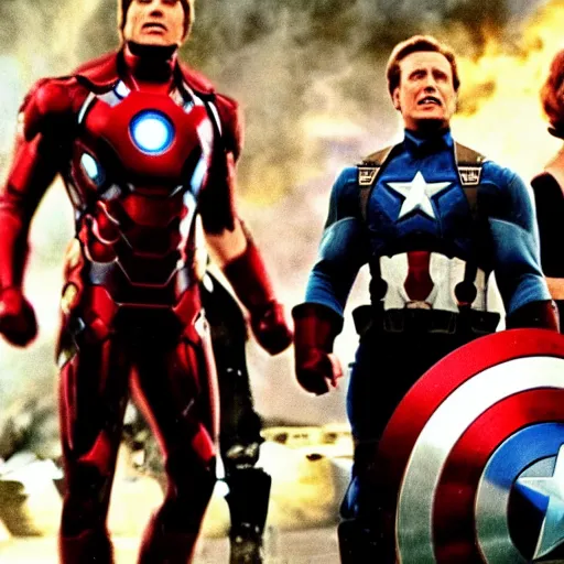 Image similar to still of the Avengers movie made in 1970