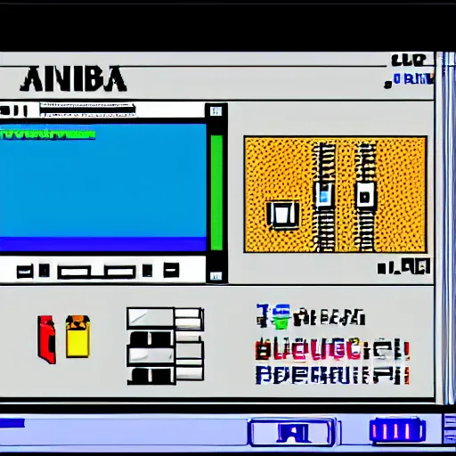 Image similar to amiga computer running deluxe paint iv