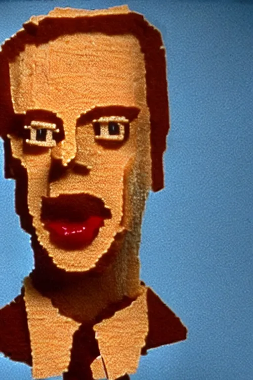 Image similar to film still of steve buscemi made out of bread in pulp fiction, 4 k