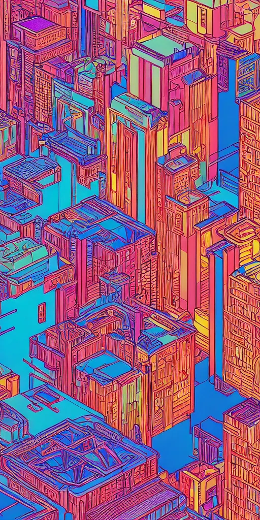 Image similar to san francisco, ultrafine detailed illustration by james jean, intricate linework, bright colors, behance contest winner, vanitas, angular, altermodern, unreal engine 5 highly rendered, global illumination, radiant light, detailed and intricate environment
