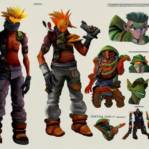 jak 4 concept art by andrew kim, craig elliott, and | Stable Diffusion