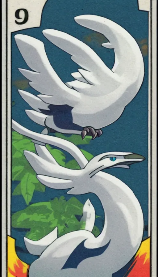 Image similar to Vintage Lugia Pokemon card scan