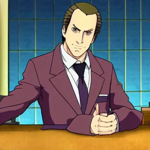 A Screenshot Of Saul Goodman From Ace Attorney Anime Stable Diffusion Openart