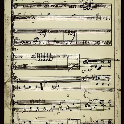 Image similar to sheet music for an unpublished jingle in c major.