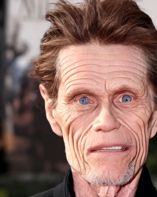 Image similar to William Dafoe in the role of aria stark