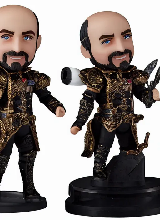 Image similar to richard garriott, a nendoroid of richard garriott figurine, realistic face, detailed product photo