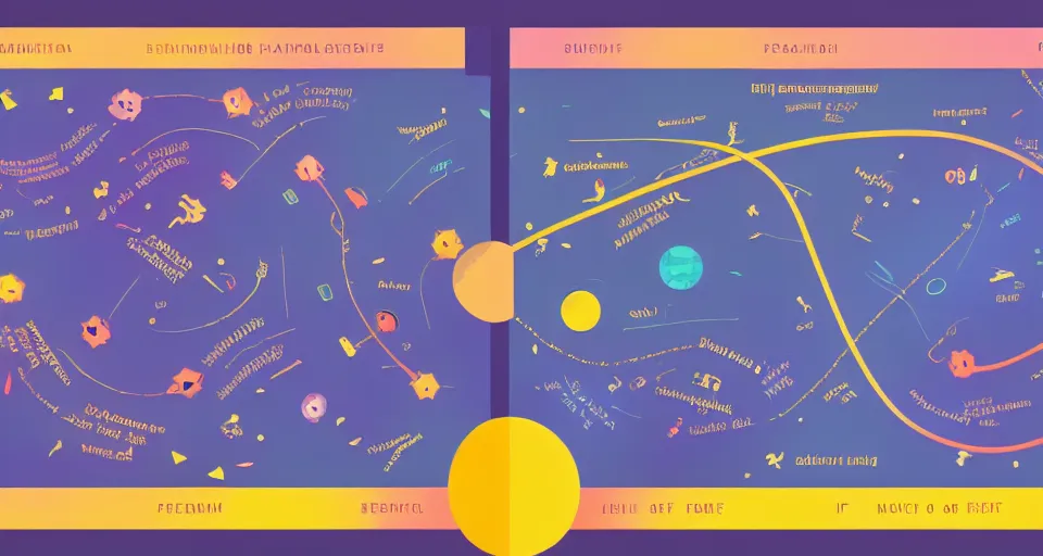 Image similar to the two complementary forces that make up all aspects and phenomena of life, by Kurzgesagt,