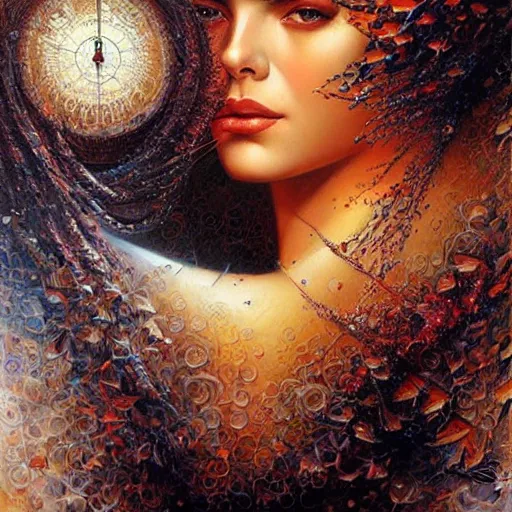 Image similar to heaven. highly detailed painting by karol bak 8 k