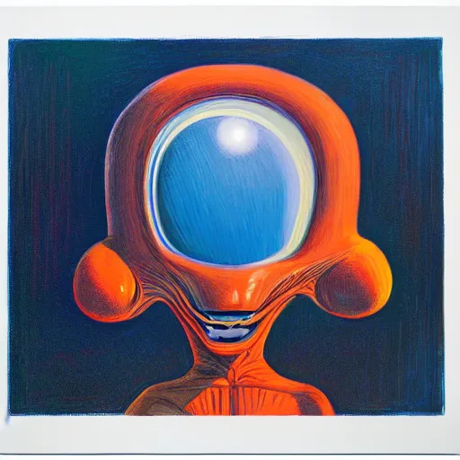 Image similar to alien by wayne thiebaud