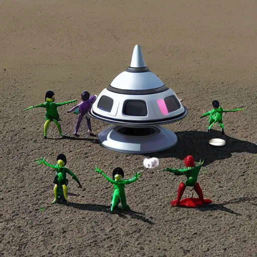 Prompt: ufo abduction playset action figure 9 0's, realistic, high detail,