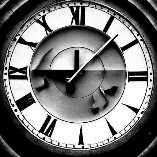 Image similar to clock underwater, award winning black and white photography, high contrast, high definition