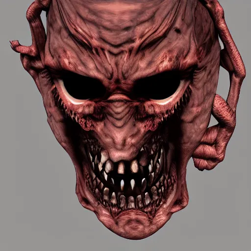 Image similar to Really scary face distorted demonic scary Detailed 4k
