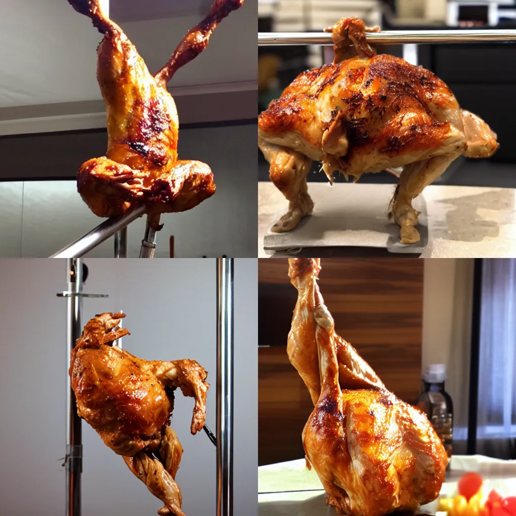 Chicken pole dancing