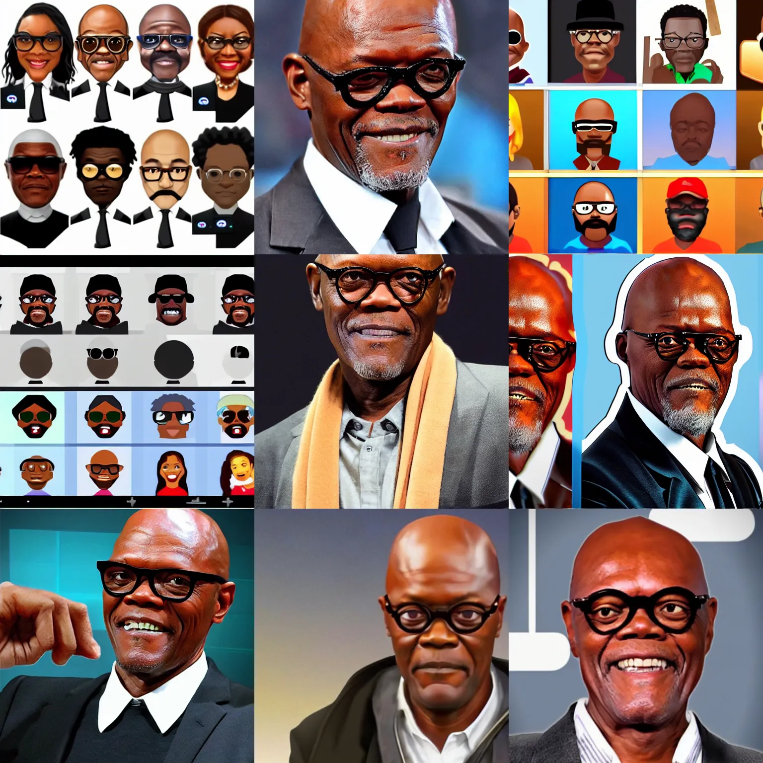 Prompt: samuel l. jackson as an emoji!!!!!!, fantasy, iphone, android