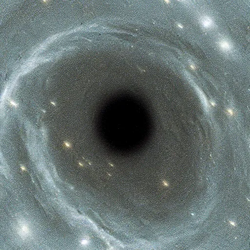 Image similar to “ a photorealistic picture of a black hole taken by the hubble telescope ”