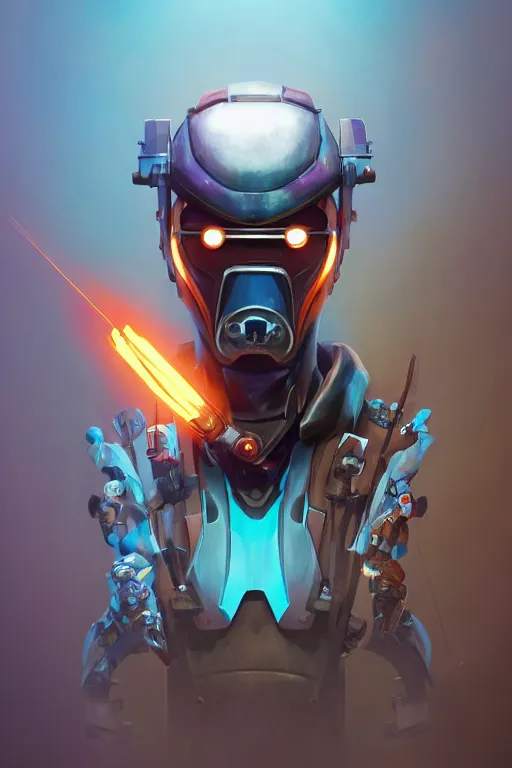 Image similar to epic mask helmet robot ninja portrait stylized as fornite style game design fanart by concept artist gervasio canda, behance hd by jesper ejsing, by rhads, makoto shinkai and lois van baarle, ilya kuvshinov, rossdraws global illumination radiating a glowing aura global illumination ray tracing hdr render in unreal engine 5