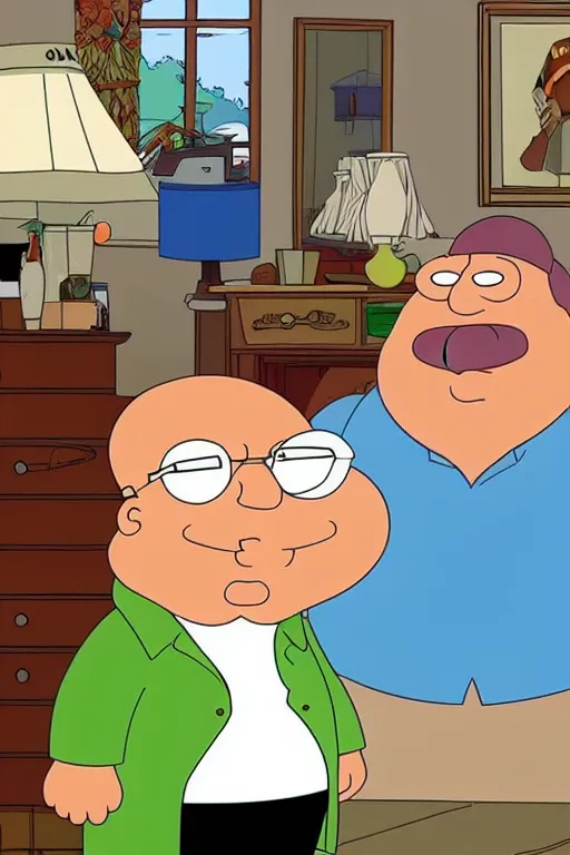 Image similar to danny devito on an episode of family guy