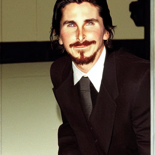 Image similar to Christian Bale in 1992, 90's style picture