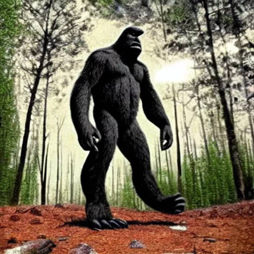 Prompt: bigfoot is real, wake up
