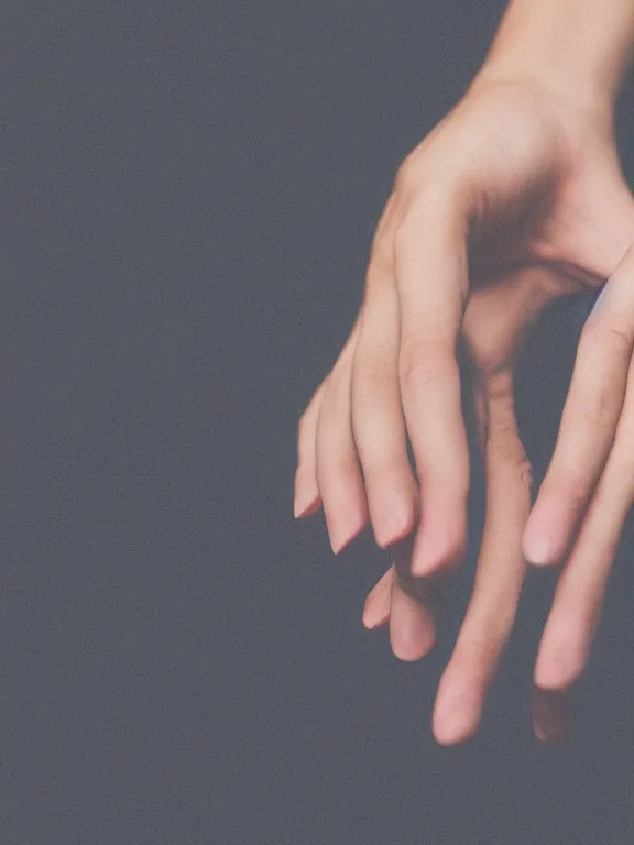 Image similar to photo of one!! detailed woman's hand palm up, instagram photo, studio photo