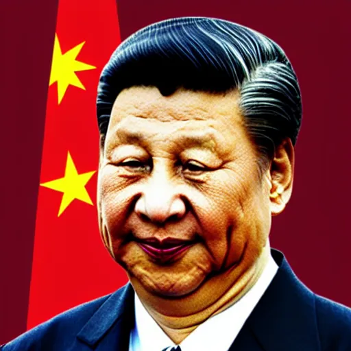 Image similar to Xi Jinping as Winnie the Pooh