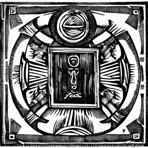 Prompt: an illustration of a sigil of baal from the goetia