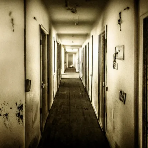 Image similar to an amazing award winning photo of a room in an asylum