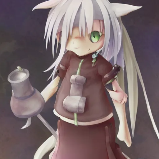 Image similar to Nanachi from Made in Abyss, Trending on Artsration