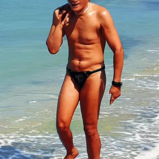 Image similar to Vajiralongkorn beach bum, tmz, photo