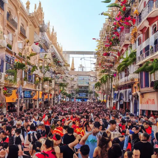 Image similar to Fallas of Valencia.