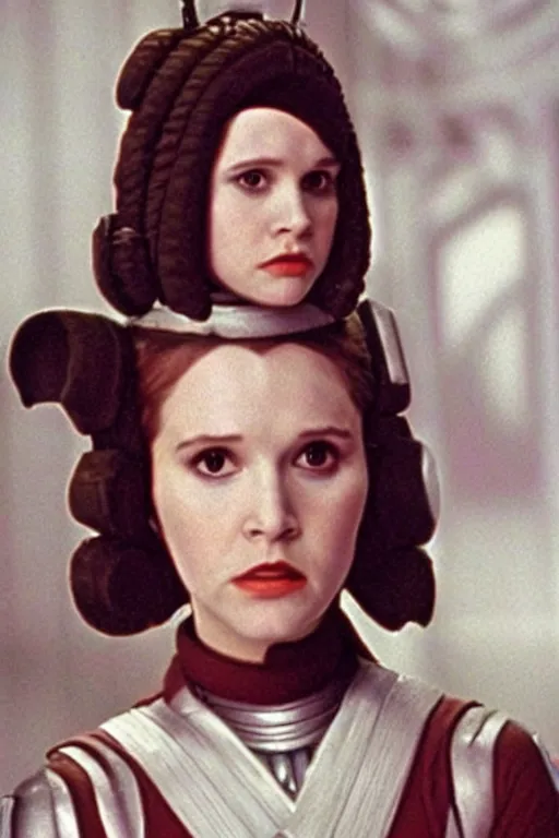 Prompt: young Carrie fisher as padme amidala