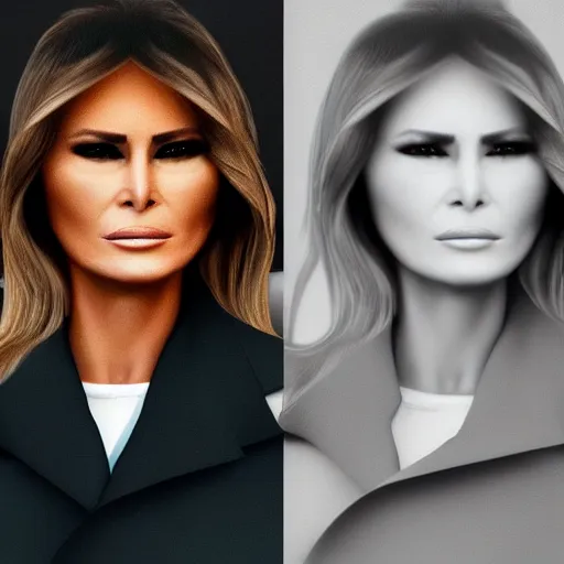 Image similar to melania trump, trending on artstation