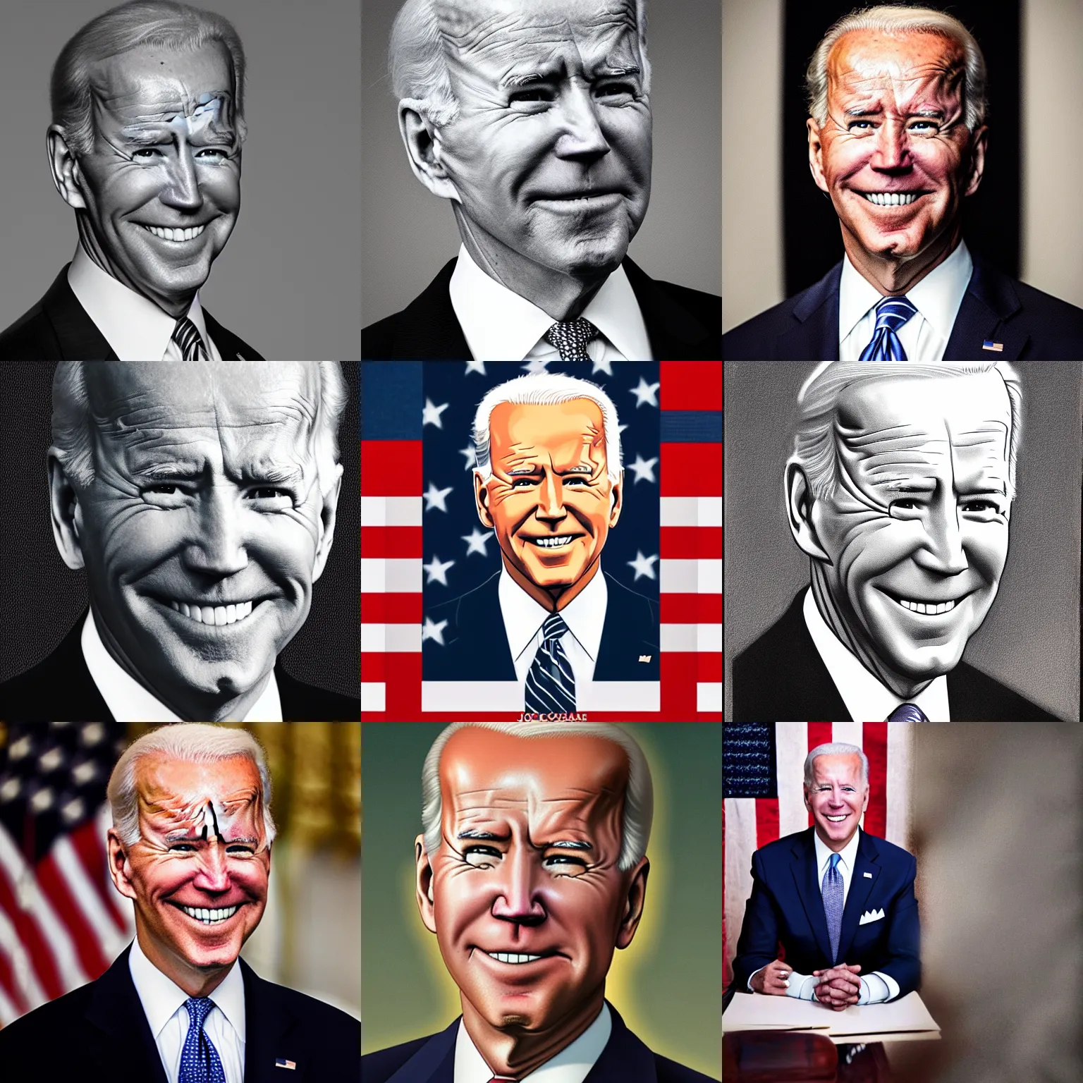 Prompt: portrait of joe biden