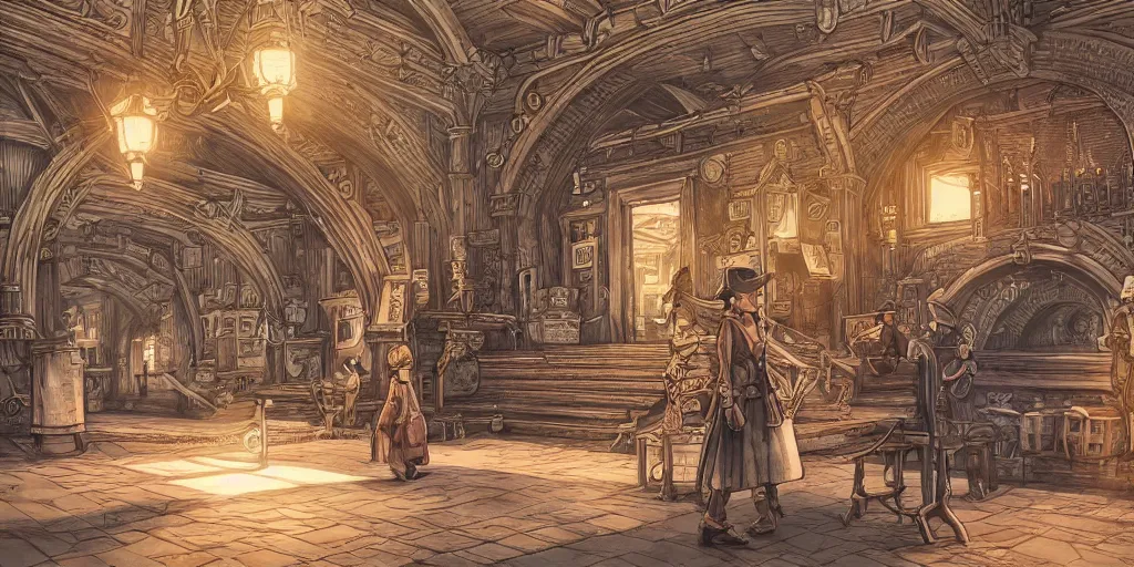 Image similar to we refuse to believe that there are insufficient funds in the great vaults of opportunity of this nation. ultrafine highly detailed colorful illustration, intricate linework, sharp focus, octopath traveler, final fantasy, unreal engine highly rendered, global illumination, radiant light, intricate environment