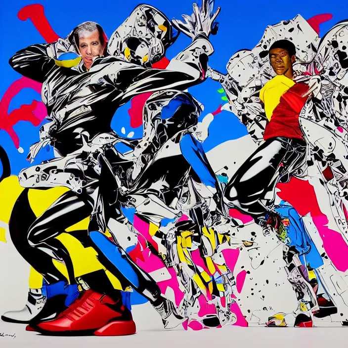 Image similar to futuristic sneakers in jeff koons hip hop bauhaus style, highly detailed, hyper realistic, art by todd mcfarlane