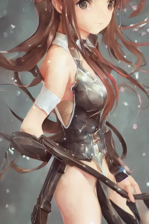 Prompt: Full body Portrait of young, beautiful Alice from Sword Art Online, full of details, watercolor painting, concept art, smooth, by Ina Wong and wlop ，trending on cgsociety and artstation，8kHDR，light effect