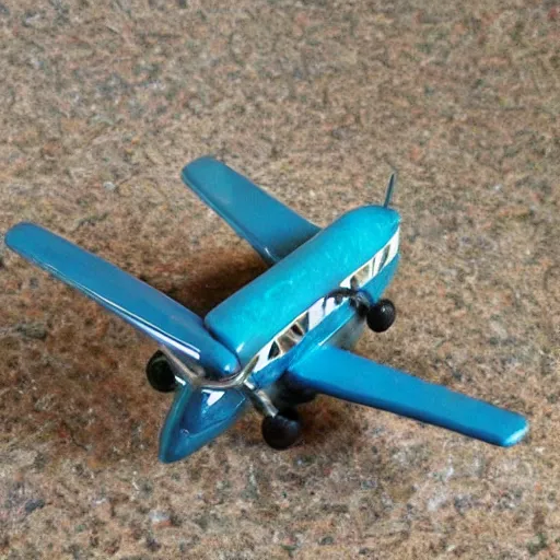 Image similar to A sculpture a airplane_small made pure recycle materials t precious stones