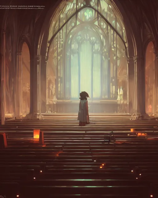 Image similar to pipe organ ghost, scenic full shot, ambient lighting, detailed face, by makoto shinkai, stanley artgerm lau, wlop, rossdraws, no people