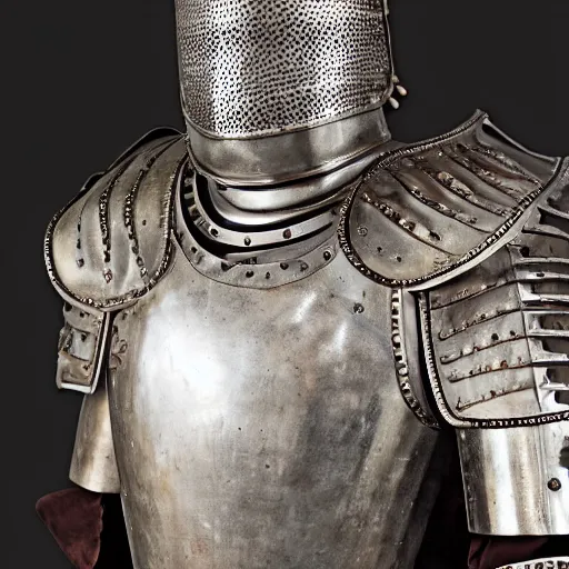 Image similar to 15th century suit of armor,full plate,ornate,beautiful,realistic