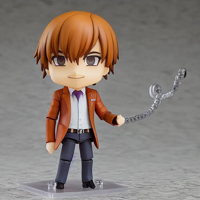 Prompt: Saul Goodman, An anime Nendoroid of Saul Goodman, figurine, detailed product photo