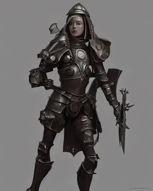 Prompt: hyper realistic photo of medieval android armored paladin girl, with porcelaine doll face, full body, cinematic, artstation, cgsociety, greg rutkowski, james gurney, mignola, craig mullins, brom