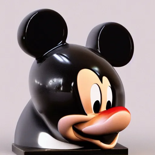 Prompt: “ mickey mouse as a marble bust ”